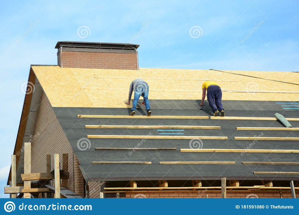 Roofers Installing Roofs